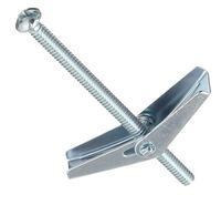 3/16-24 X 3 COMBO ROUND TOGGLE BOLT W/WING  ZINC